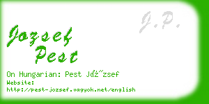 jozsef pest business card